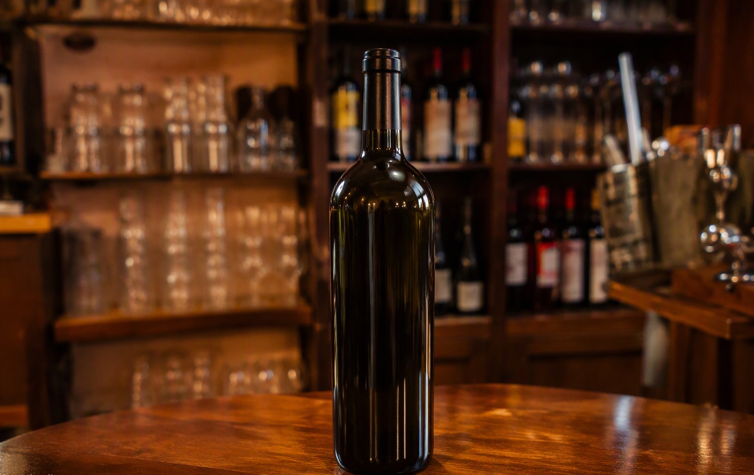 Il vino della casa sulla tavola